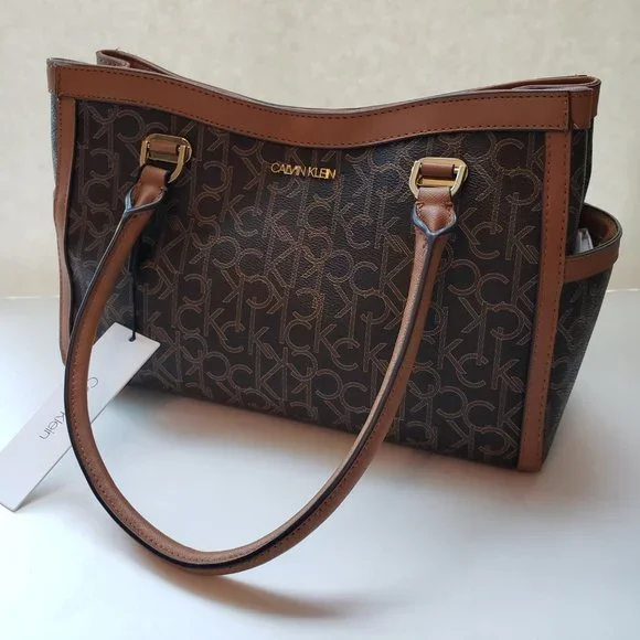 NWT CALVIN KLEIN Logo Satchel.